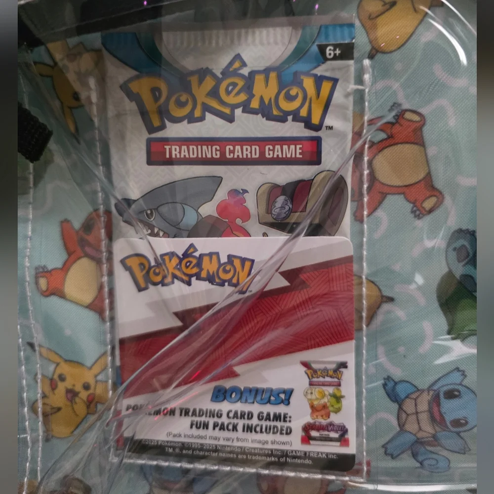 Pokemon Clear Backpack with Removable Pouch Plus Bonus Trading Card Fun Pack - Picture 6 of 15